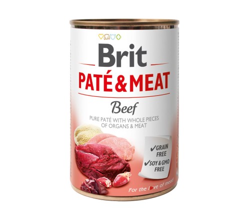 BRIT Pate & Meat Beef Puszka 400g WOŁOWINA