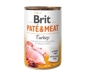 BRIT Pate & Meat Turkey Puszka 800g INDYK