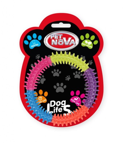 PET NOVA Zabawka dla Psa Ringo Kolorowe 15cm Mięta