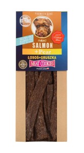 MILORD Suszony przysmak dla psa Łosoś z Gruszką 80g
