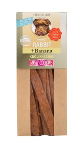 MILORD Suszony przysmak dla psa Królik z Bananem 80g