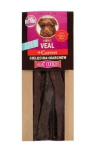 MILORD Suszony przysmak dla psa Cielęcina z Marchwią 80g