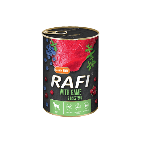 RAFI z dziczyzną puszka 400g