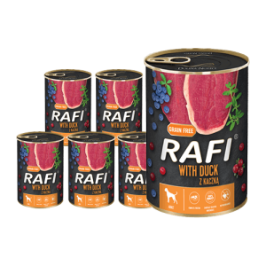 RAFI z kaczką puszka 24x400g