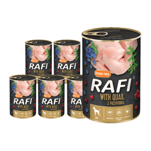 RAFI z przepiórką puszka 24x400g