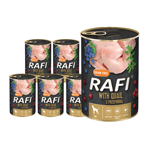 RAFI z przepiórką puszka 24x400 g