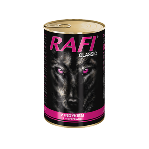 RAFI Classic z Indykiem i Marchewką w Sosie 1240g