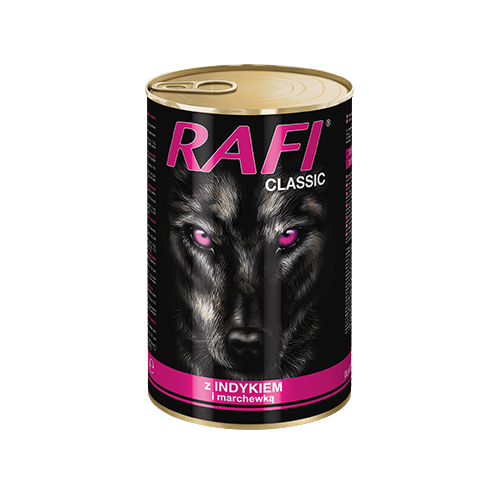 RAFI Classic z Indykiem i Marchewką w Sosie 1240g