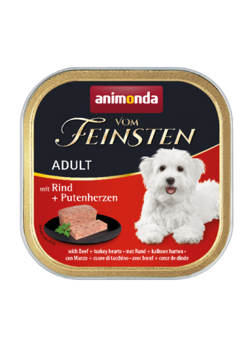 ANIMONDA Vom Feinsten ADULT Wołowina Serca Indycze 150g