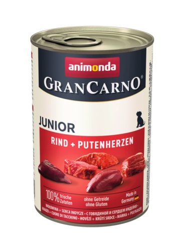 ANIMONDA GranCarno JUNIOR Wołowina Serca 400g