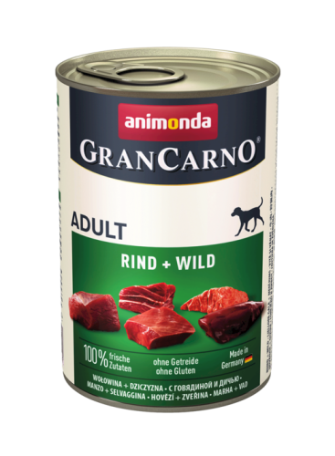 ANIMONDA GranCarno ADULT Wołowina Dziczyzna 400g