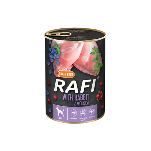 RAFI z królikiem puszka 400g