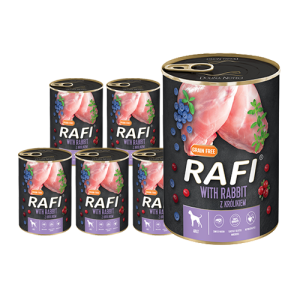 RAFI z królikiem puszka 24x400g