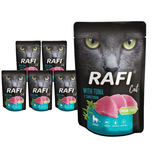 RAFI Cat Adult z Tuńczykiem 10x100g dla Sterylizowanych