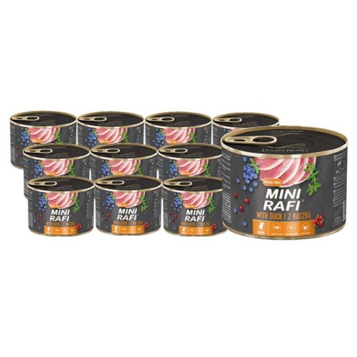 RAFI Mokra Karma dla Psa Rasy Mini z Kaczką 12x185g