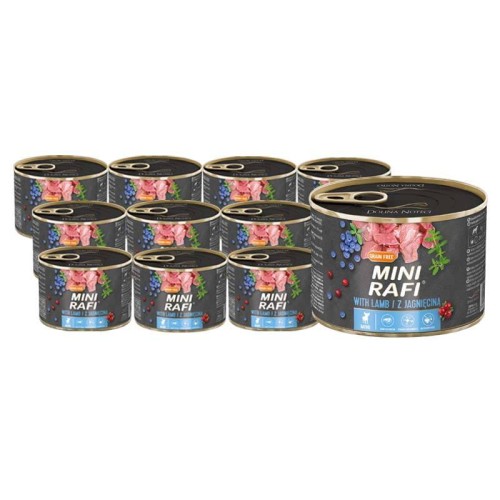 RAFI Mokra Karma dla Psa Rasy Mini z Jagnięciną 12x185g