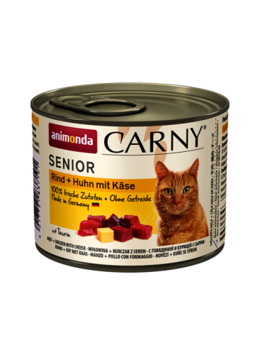 ANIMONDA Carny SENIOR Wołowina Kurczak Ser 200g
