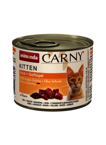 ANIMONDA Carny KITTEN Wołowina Drób 200g