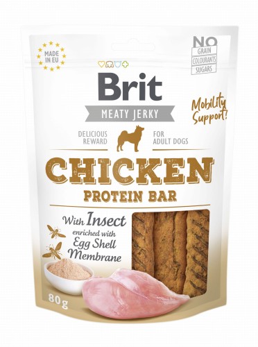Brit Jerky Snack Chicken Protein Bar 80g