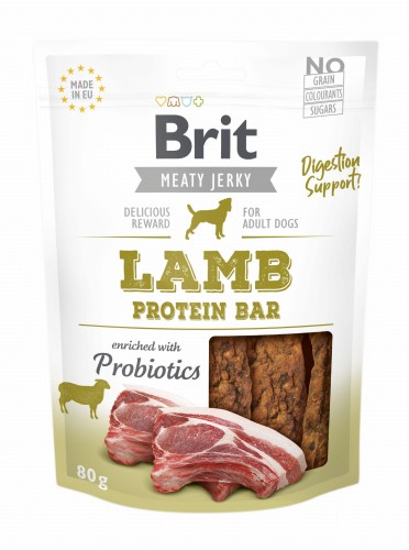Brit Jerky Snack Lamb Protein Bar 80g