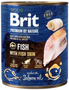 BRIT Premium by Nature Fish with Fish Skin Puszka 6x800g