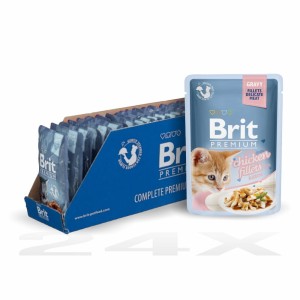 BRIT Premium dla kociąt kurczak w sosie 24x85g