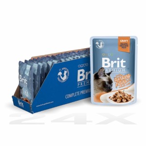 BRIT Premium dla kotów z indykiem w sosie 24x85g