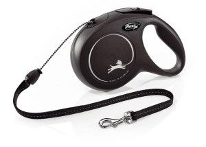 FLEXI Smycz New Classic M linka 8m 20kg Czarna
