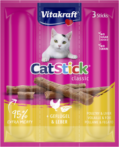 Vitakraft Cat Stick Mini Drób Wątróbka 18g