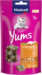 Vitakraft Cat Yums z kurczakiem i kocią trawą 40g