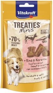 Vitakraft Treaties Bits Minis z wołowina i marchewką 48g