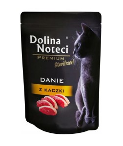 DOLINA NOTECI Premium dla kotów sterylizowanych danie z kaczki 10x85g
