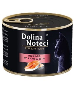 DOLINA NOTECI Premium dla kotów bogata w łososia 185g