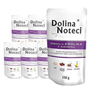DOLINA NOTECI Premium Królik z Żurawiną SASZETKA 10x150g