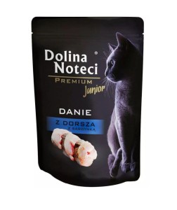 DOLINA NOTECI Premium dla kociąt danie z dorsza z sardynką 10x85g