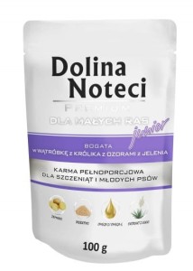 DOLINA NOTECI dla szczeniąt małych ras WĄTRÓBKA Z KRÓLIKA 10x100g