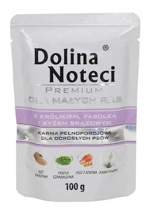 Premium Małe Rasy Z królikiem fasolką i ryżem 100g.jpg
