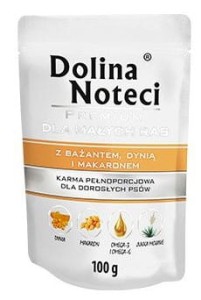 DOLINA NOTECI dla psów małych ras BAŻANT DYNIA MAKARON 10x100g
