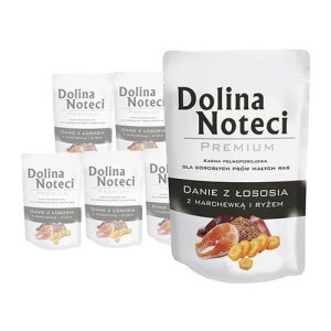 DOLINA NOTECI dla psów małych ras DANIE z Łososia z marchewką i ryżem 10x100g