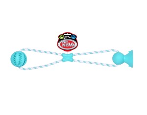 PET NOVA zabawka dla psa PIŁKA DENTAL z przyssawką podłogową