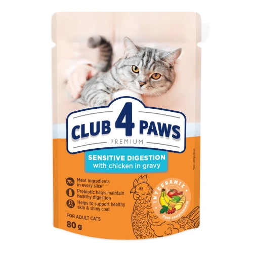 4820215369282 club 4 paws dla kotów wrażliwych kurczak w sosie 80g.jpg