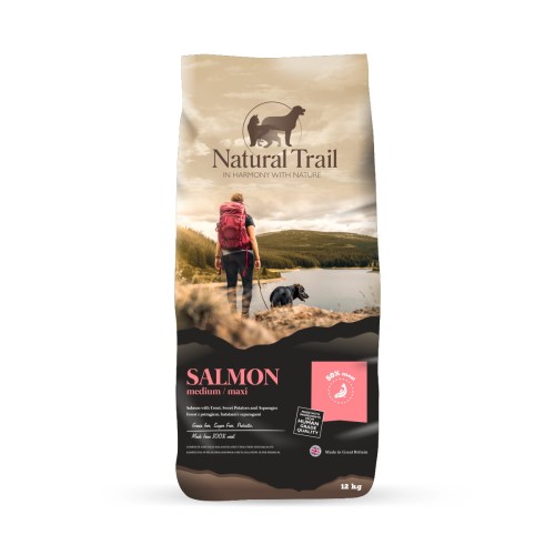NATURAL TRAIL Salmon&amp;Trout Medium Breed 12kg