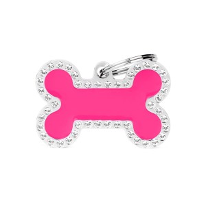 MyFamily Glam adresówka identyfikator Pink Big Bone
