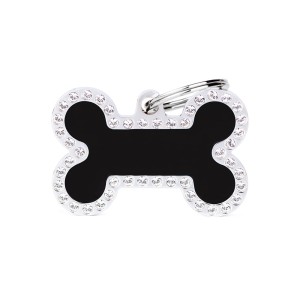MyFamily Glam adresówka identyfikator Black Big Bone