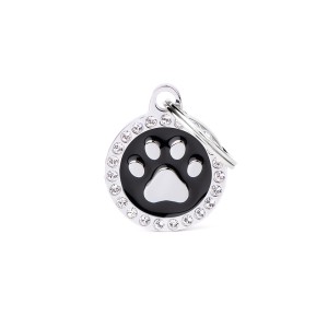 MyFamily Glam adresówka identyfikator Black Circle Paw