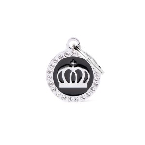 MyFamily Glam adresówka identyfikator Black Circle Crown