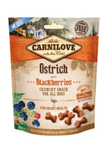 CARNILOVE Crunchy Snack Ostrich with Blackberries 200g