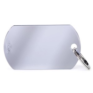 MyFamily Basic Chrome adresówka identyfikator Nieśmiertelnik duży chromowany