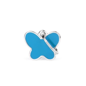 MyFamily Charms adresówka identyfikator BUTTERFLY BLUE motyl