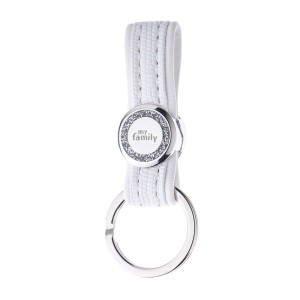 MyFamily Keyring skórzany brelok Saint Tropez biały